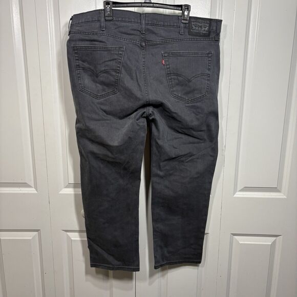 Levi’s 541 Jeans Mens 42x30 Gray Athletic Fit Taper Stretch Big Tall Denim - Picture 5 of 11